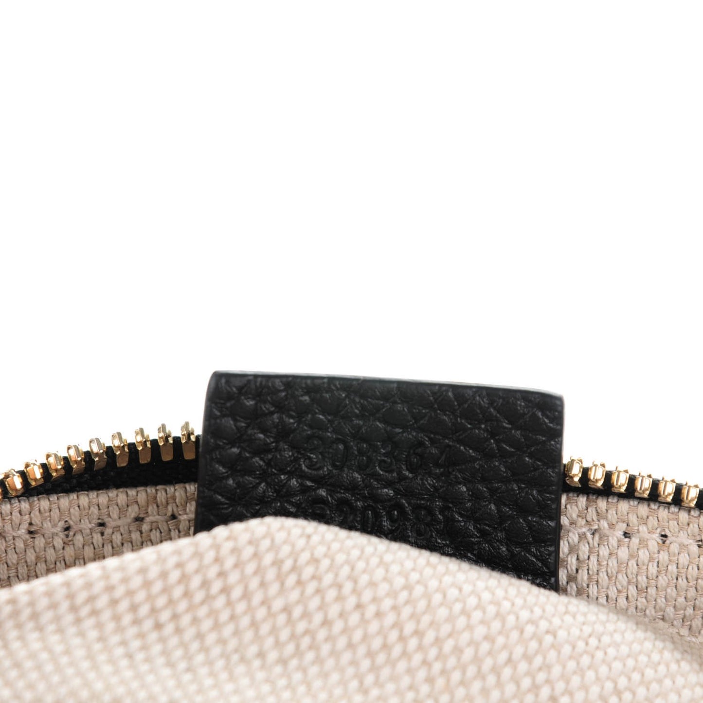 Pebbled Calfskin Small Soho Disco Bag Black