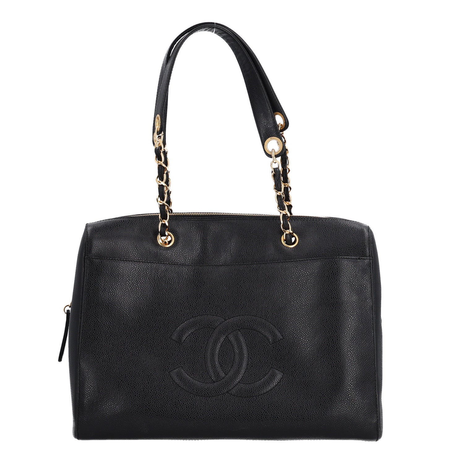 Chanel Caviar CC Tote Black 1 of 10