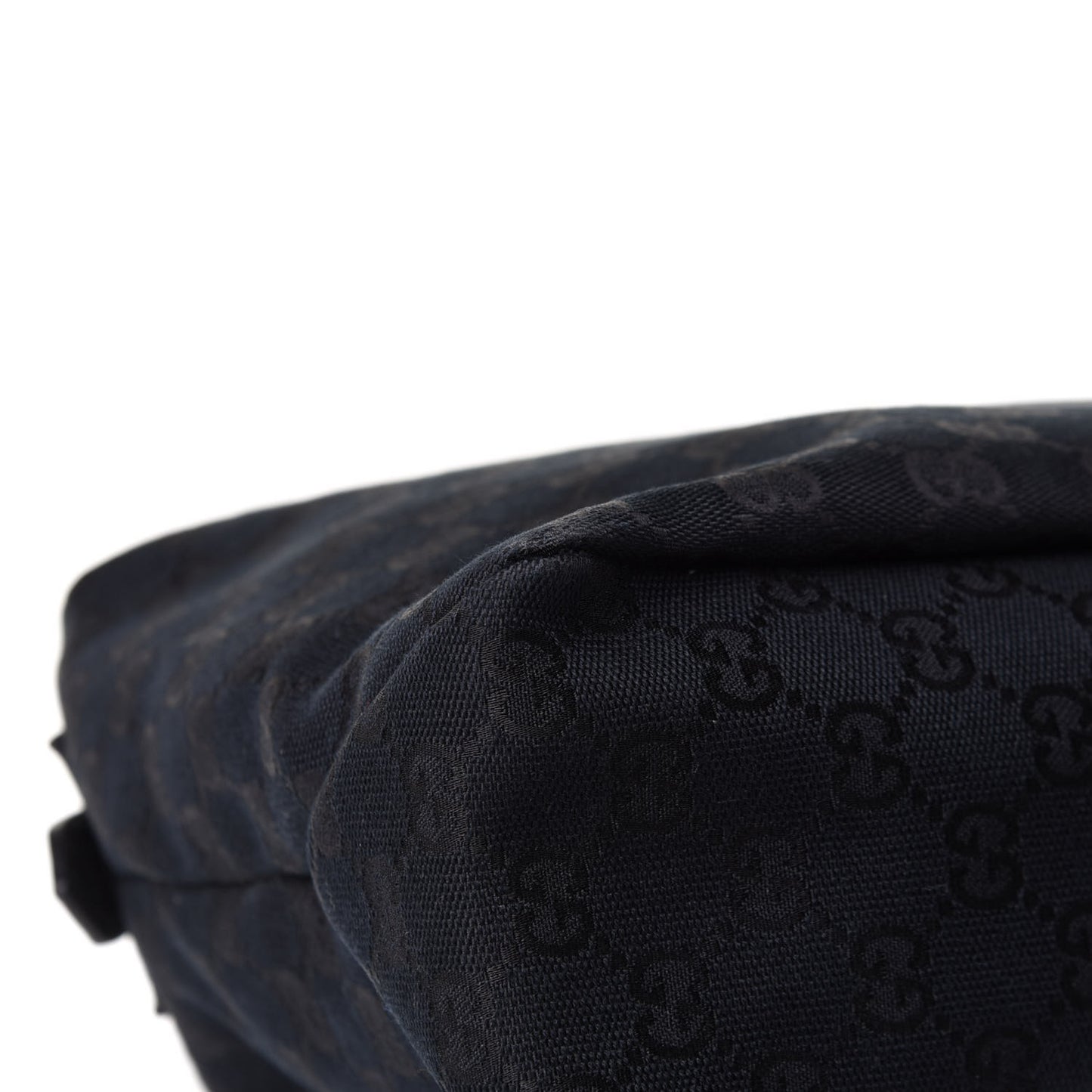 Monogram Medium Horsebit Chain Hobo Black