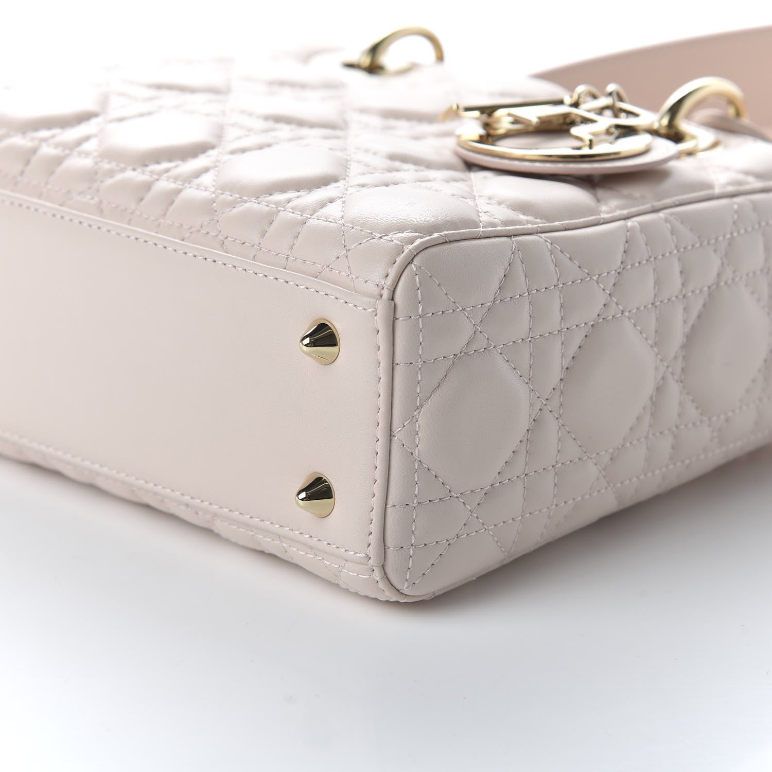 Christian Dior Lambskin Cannage Small Lucky Badges My Lady Dior Pink 7 of 9