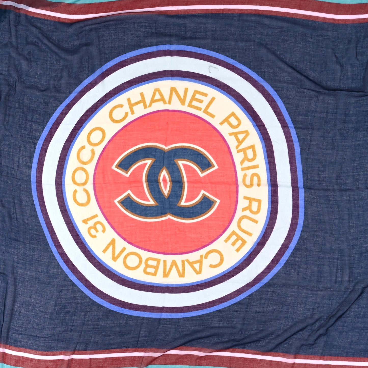 Cashmere Silk Paris Rue Cambon Shawl Multicolor