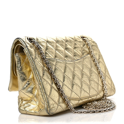 Chanel Metallic Aged Calfskin Quilted 2.55 Reissue 226 Flap Gold 3 of 9