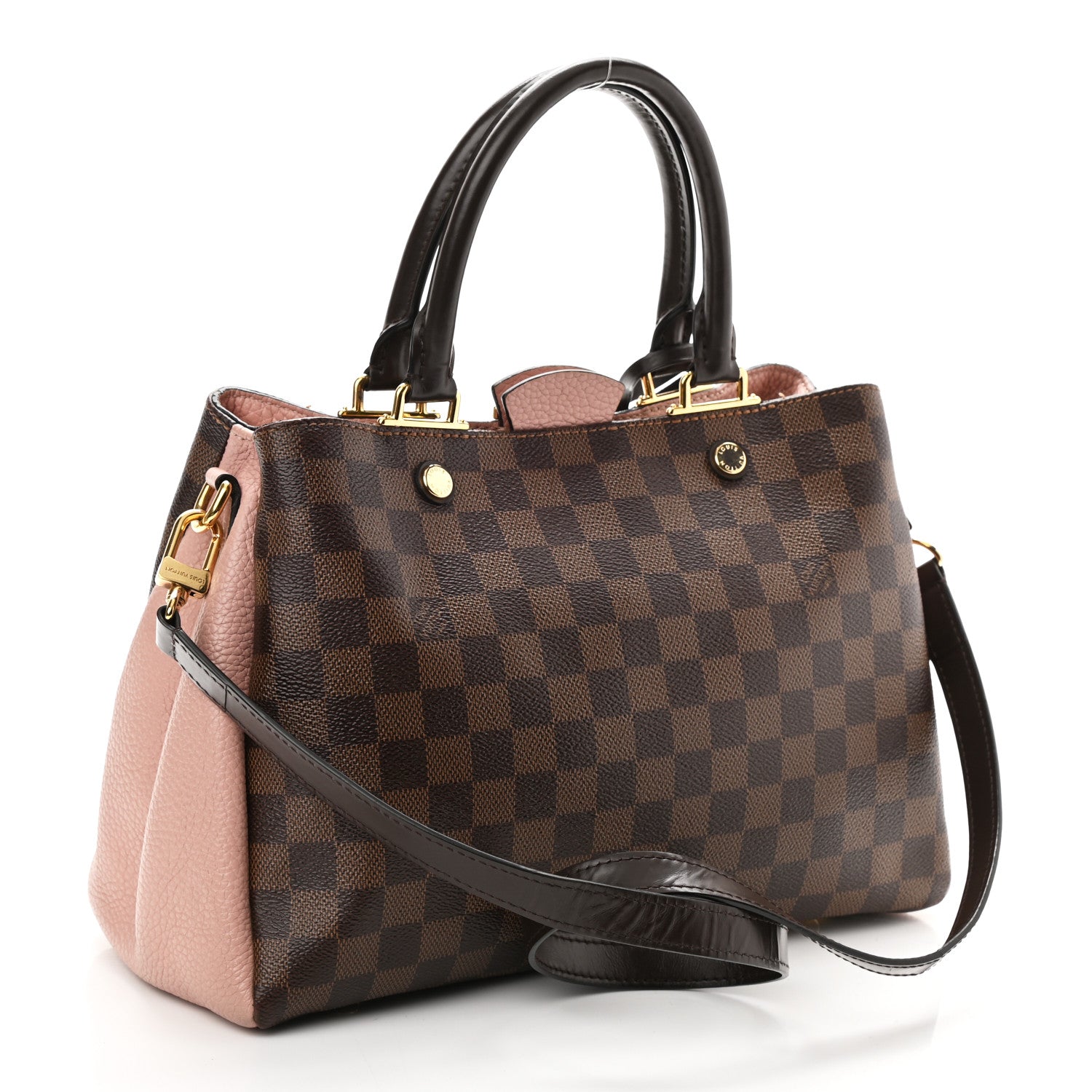 Louis Vuitton Damier Ebene Cuir Taurillon Brittany Magnolia 3 of 15