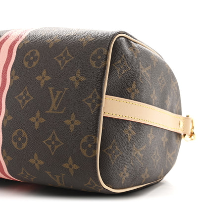 Louis Vuitton Mon Monogram Speedy Bandouliere 25 Light Pink Sari Red 9 of 9