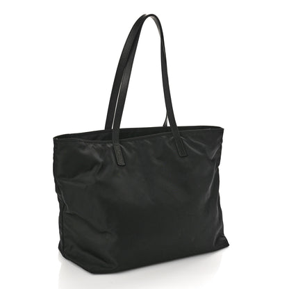 Prada Tessuto Nylon Saffiano Vela Tote Black 2 of 8