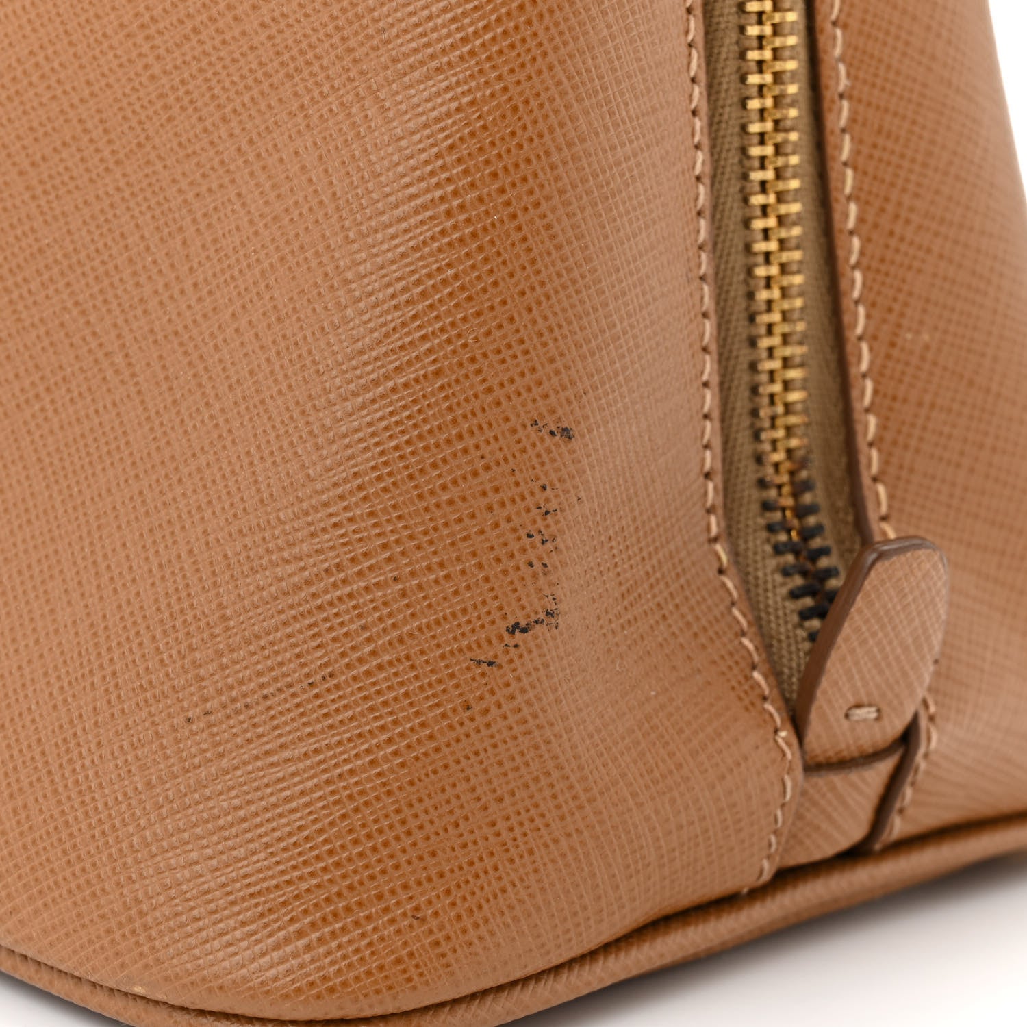 Prada Saffiano Lux Medium Promenade Tote Caramel 13 of 14