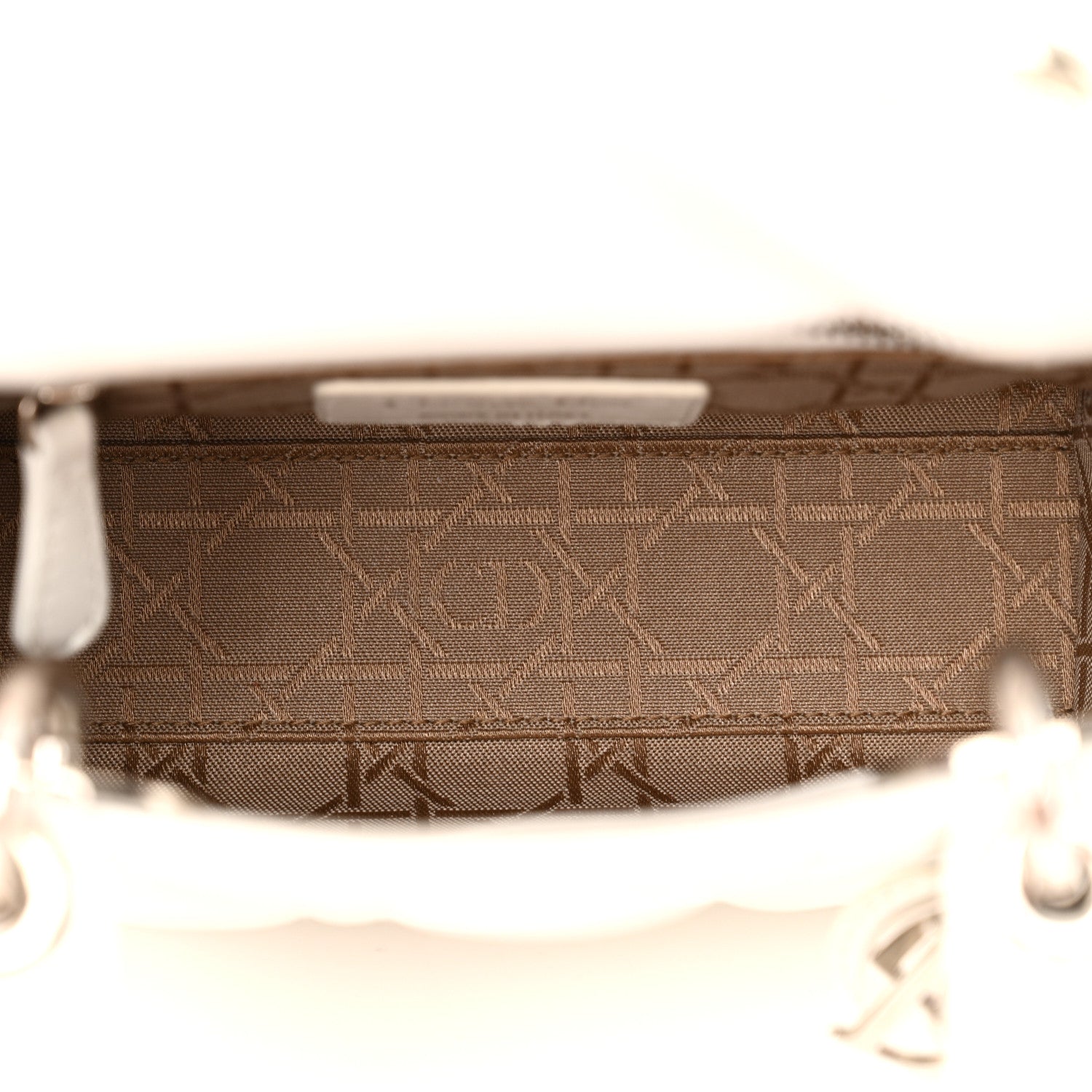 Christian Dior Lambskin Cannage Mini Lady Dior White 5 of 18