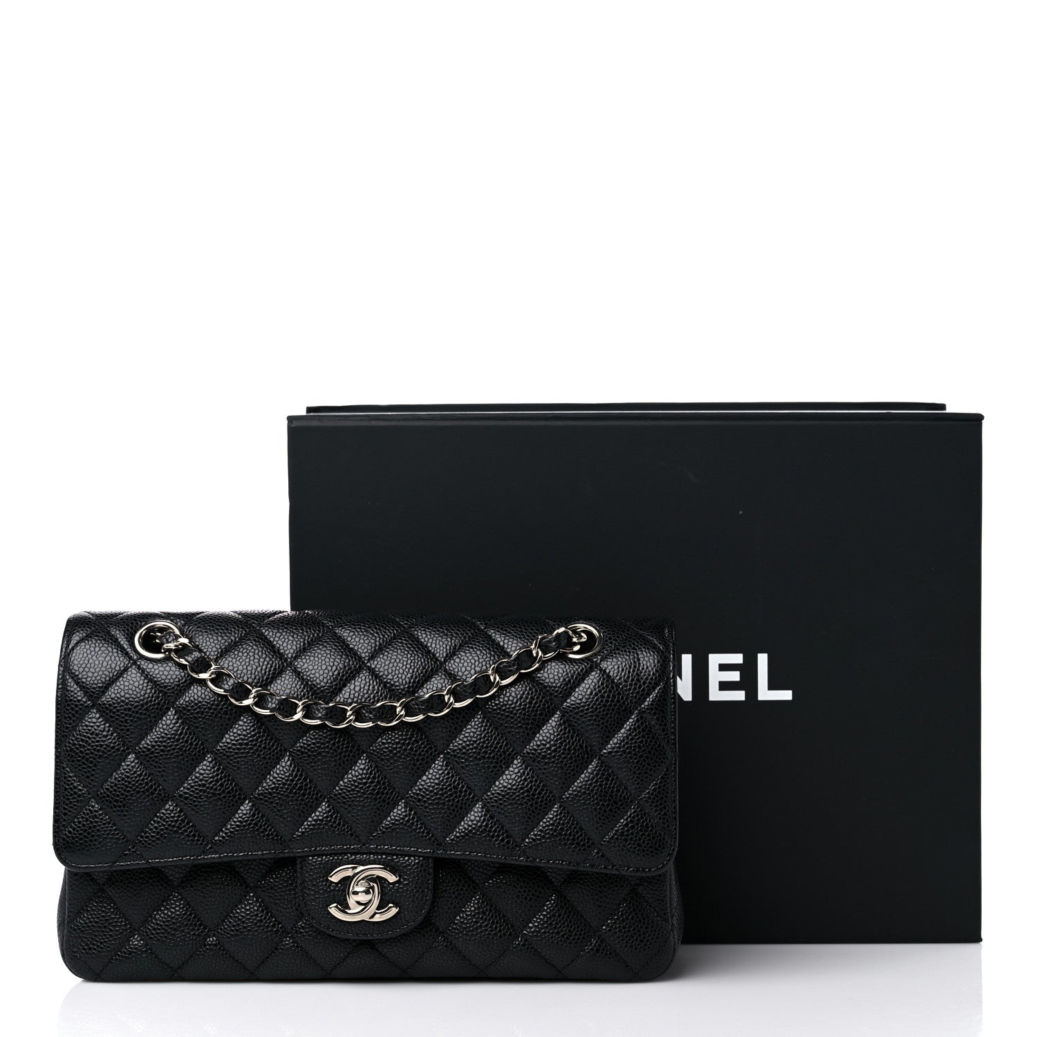 Chanel Caviar Quilted Medium Double Flap Black 13 of 13