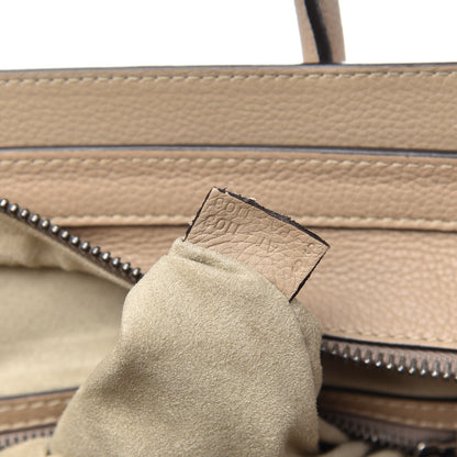 Celine Drummed Calfskin Micro Luggage Dune 7 of 13