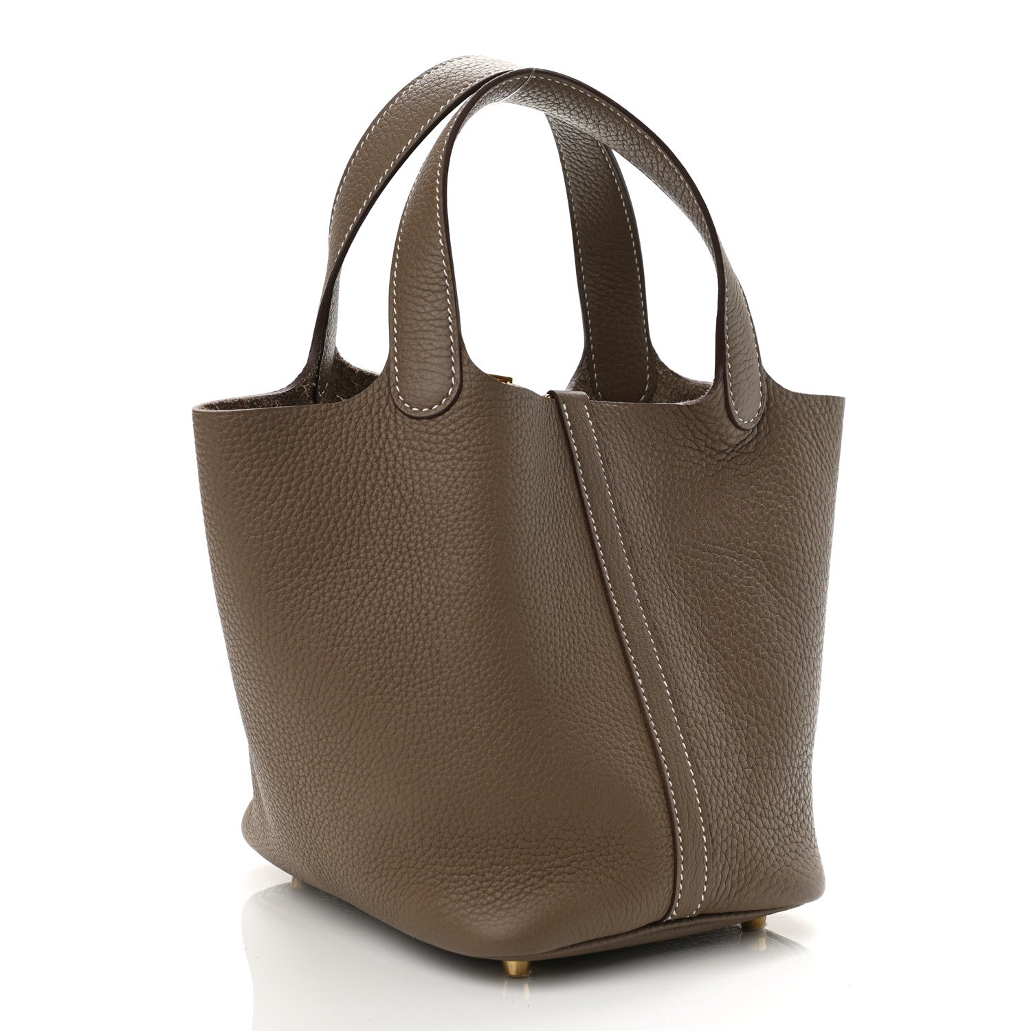 Hermes Taurillon Clemence Picotin Lock 18 PM Etoupe 3 of 10