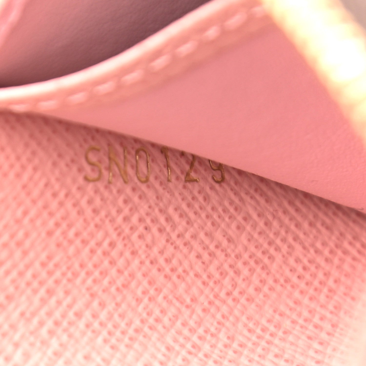 Louis Vuitton Damier Ebene Zippy Coin Purse Rose Ballerine 7 of 10