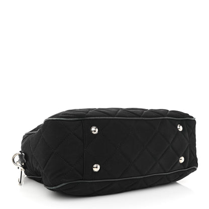 Prada Nylon Tessuto Impuntu Quilted Bowler Black 4 of 9