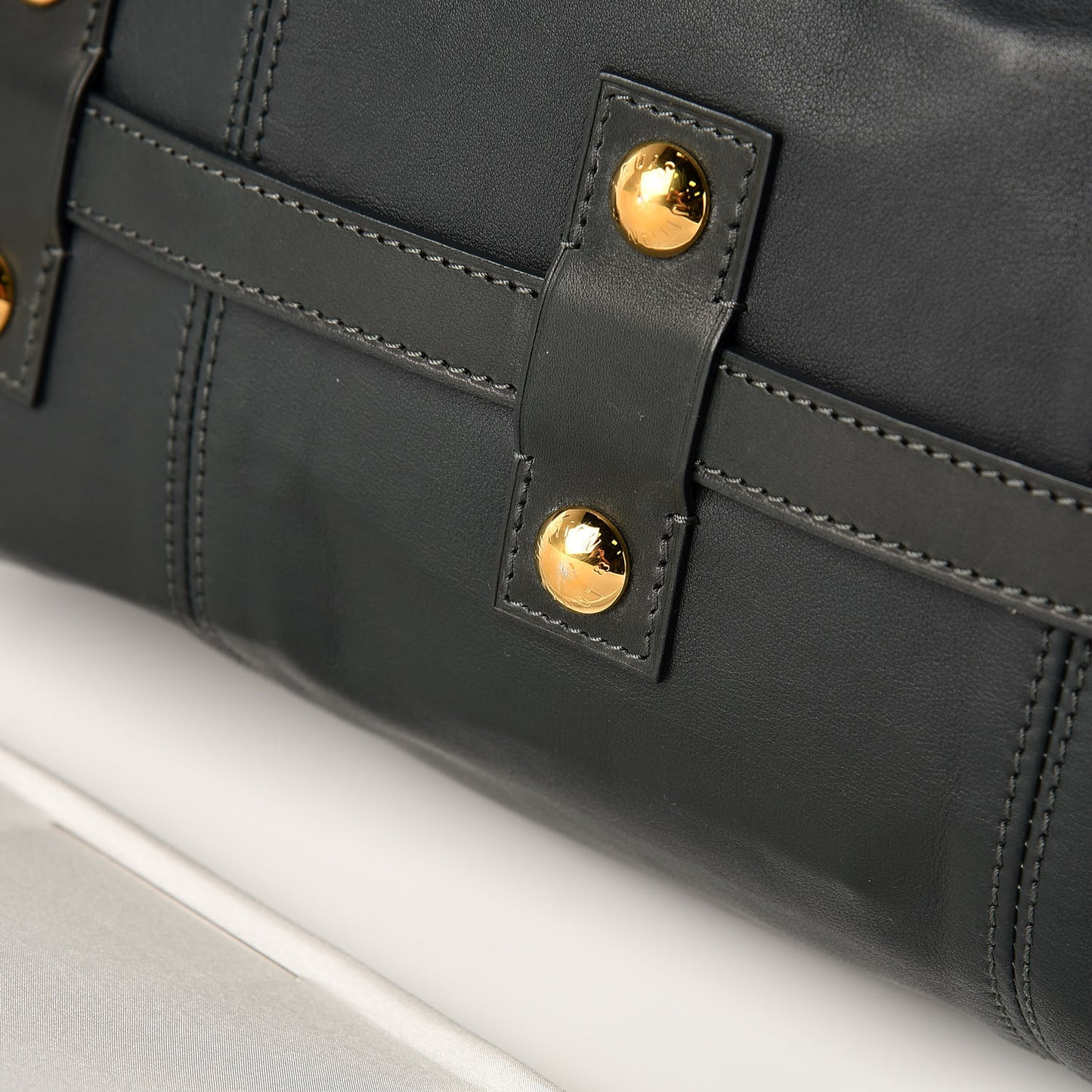 Calfskin Sac Louis Black