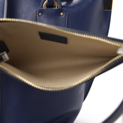 Chloe Smooth Calfskin Medium Vick Tote Captive Blue 9 of 11