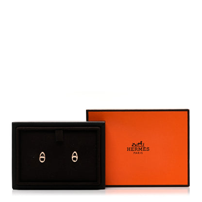 Hermes 18K Rose Gold TPM Farandole Stud Earrings 3 of 5