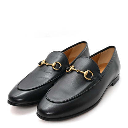 Gucci Betis Glamour Calfskin Womens Jordaan Loafers 37 Black 4 of 9