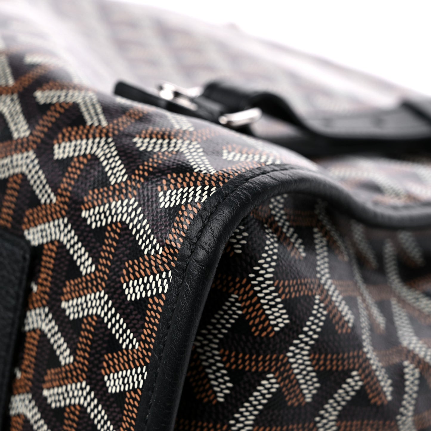 Goyardine Saint Leger Soft Briefcase Backpack Black
