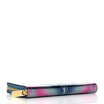 Louis Vuitton Metallic Vernis Degrade Zippy Wallet Blue Pink 4 of 8