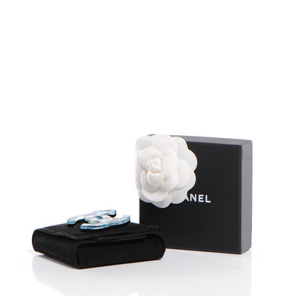 Chanel Resin Lace CC Pin Brooch Blue 5 of 5