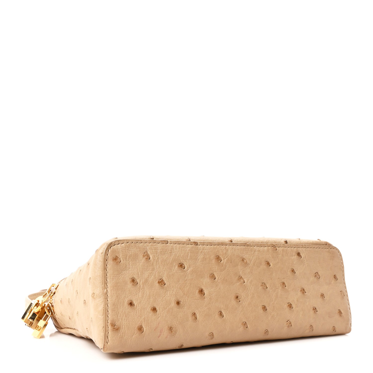 Loro Piana Ostrich L19 Extra Pocket Pouch Beige 4 of 10