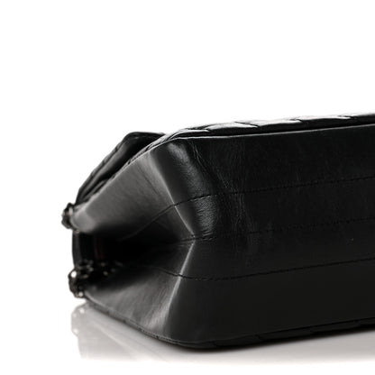 Chanel Aged Calfskin Chevron Quilted 2.55 Reissue 226 So Black 8 of 10