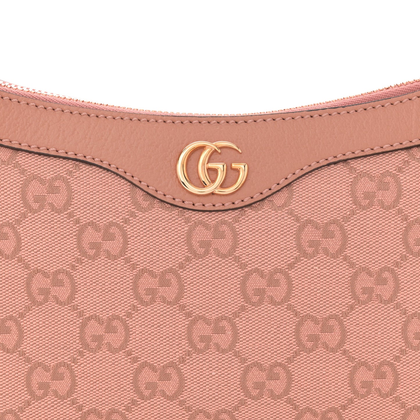Monogram Textured Dollar Calfskin Small Ophidia Hobo Cloche Rose Pink