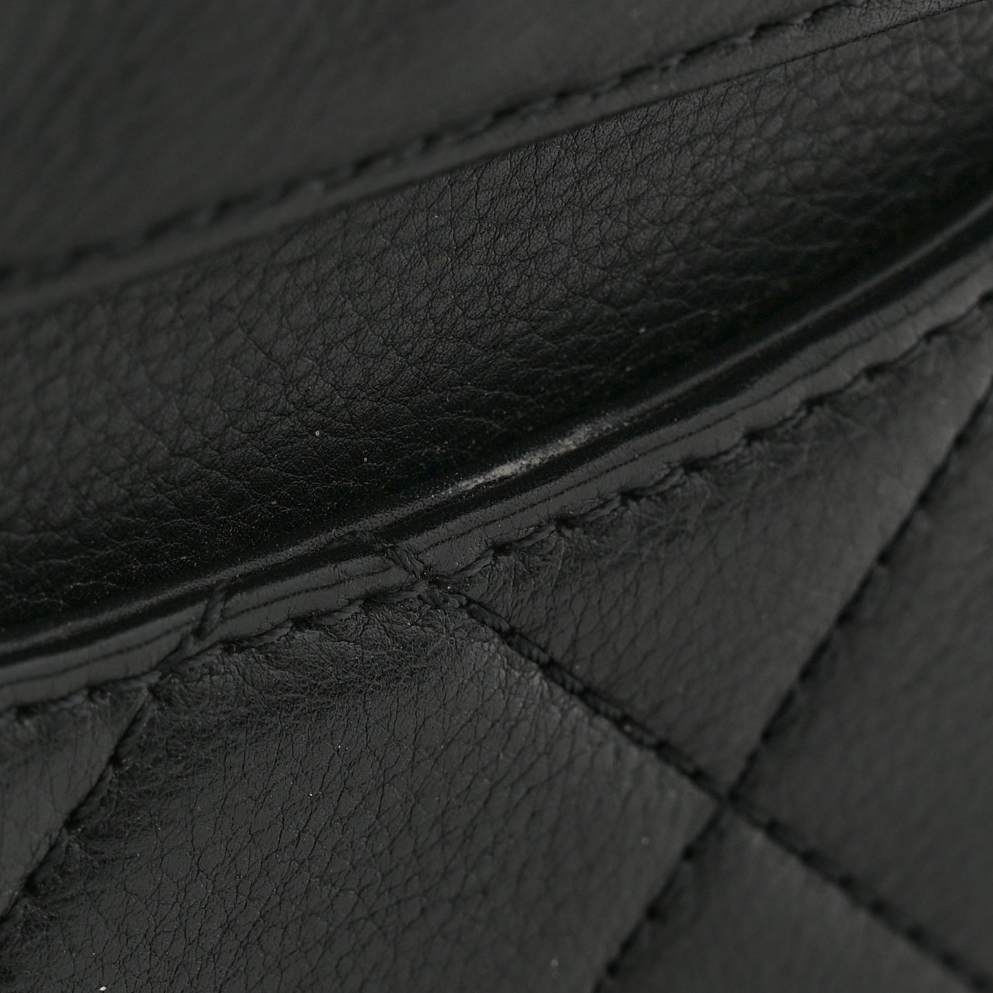 Calfskin Quilted Flap Waist Bag Black
