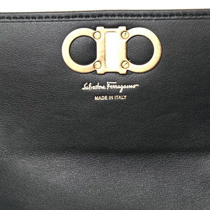 Salvatore Ferragamo Calfskin Quilted Continental Wallet Black 6 of 9