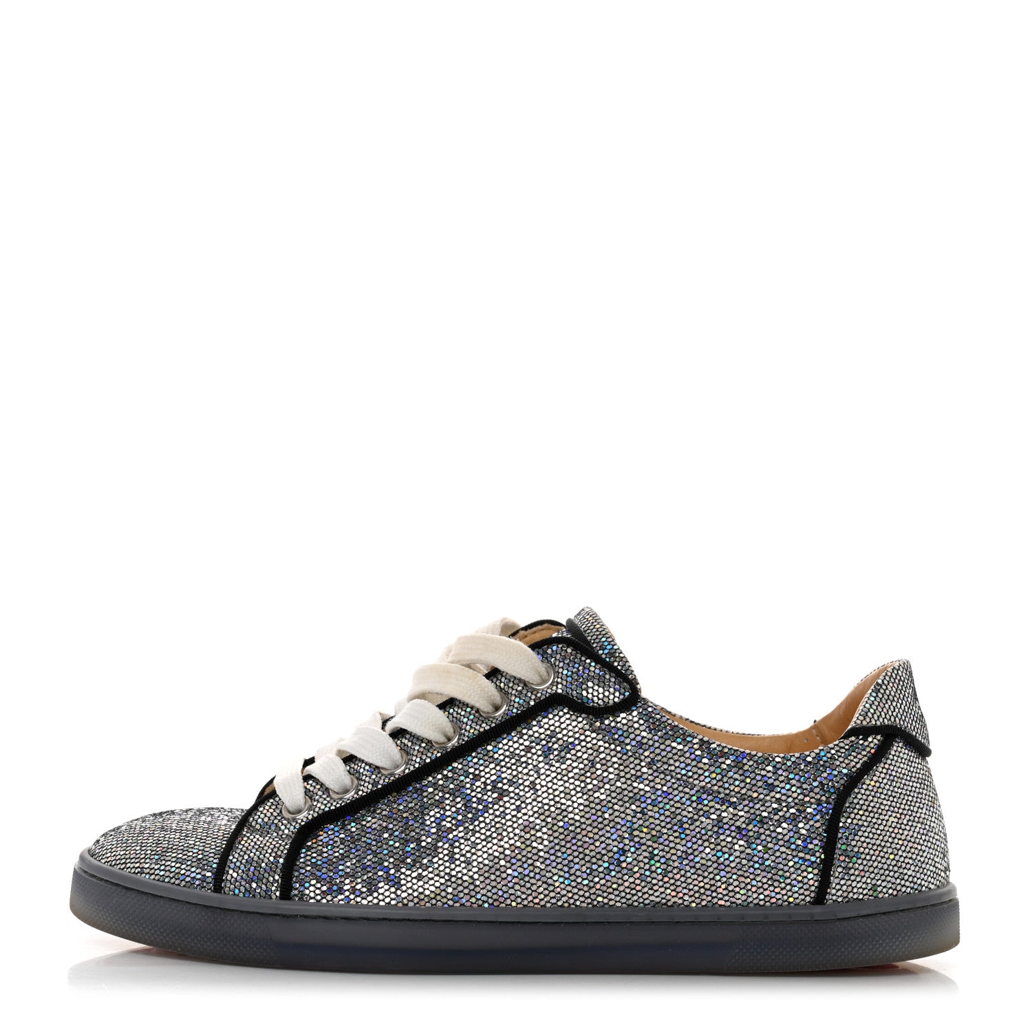 Christian Louboutin Seava Glitter Disco Ball Flat Sneakers 37 Multicolor 1 of 9
