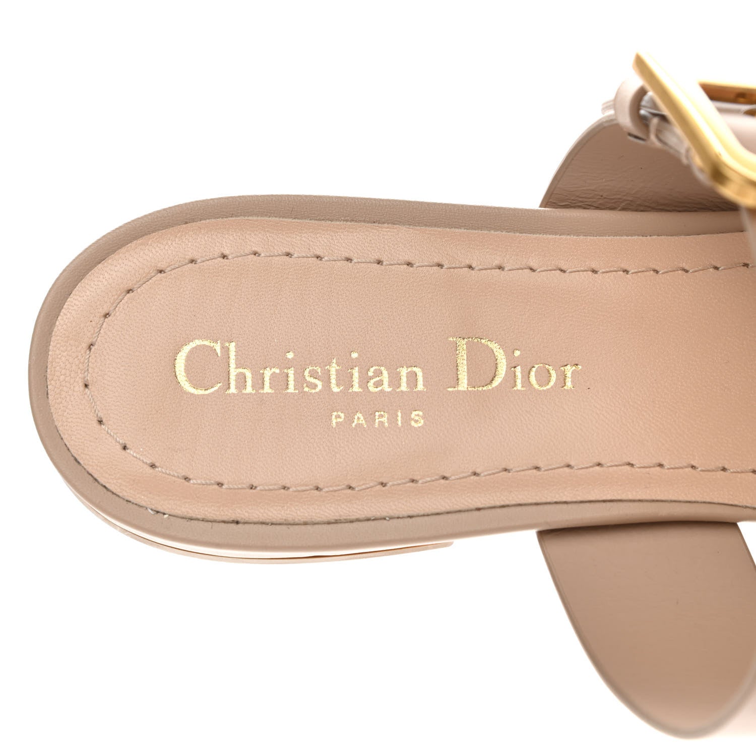 Christian Dior Technical Fabric D-Dior Ballerina Flat Mule 40.5 Nude 6 of 8