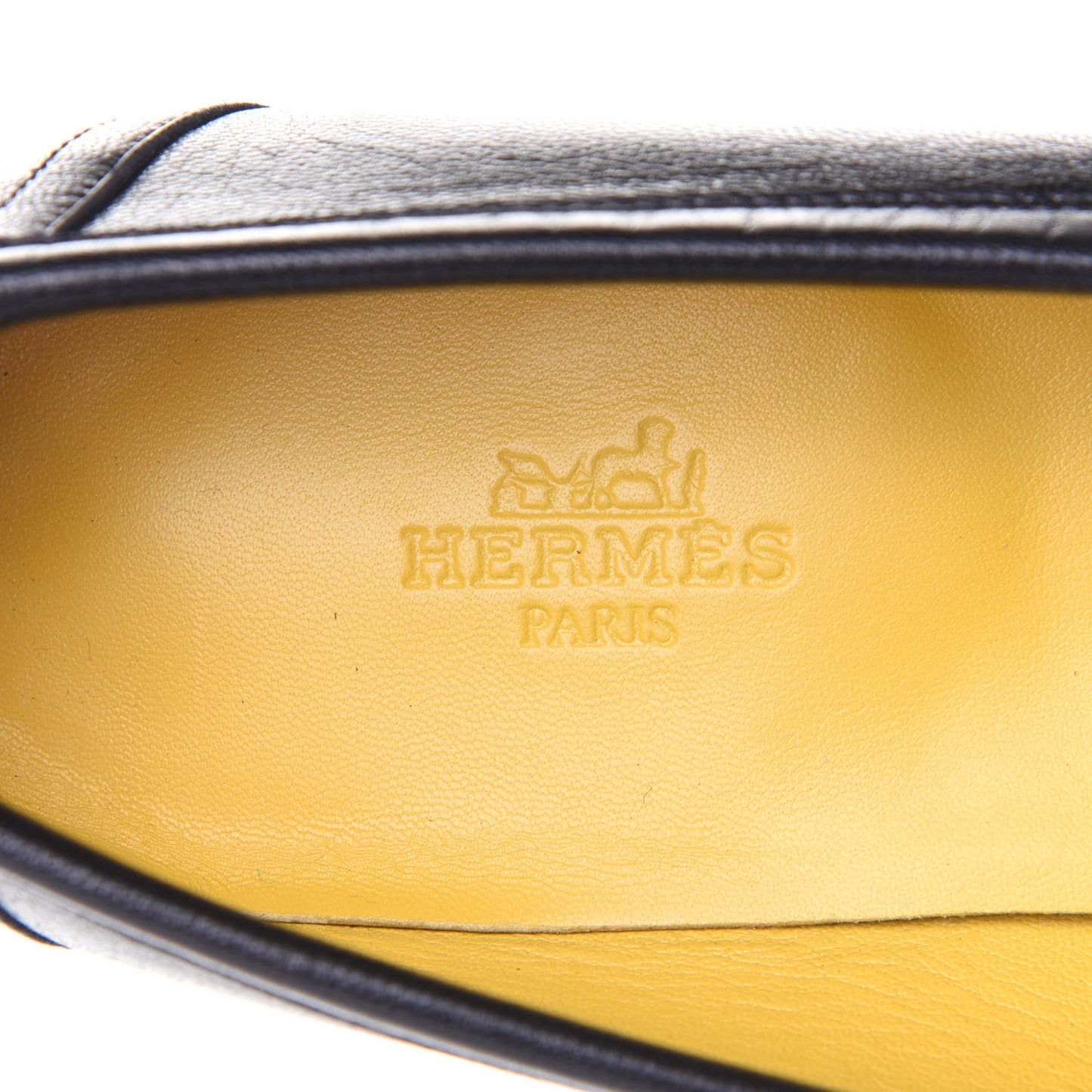 Goatskin Womens Paris Loafers 38.5 Black