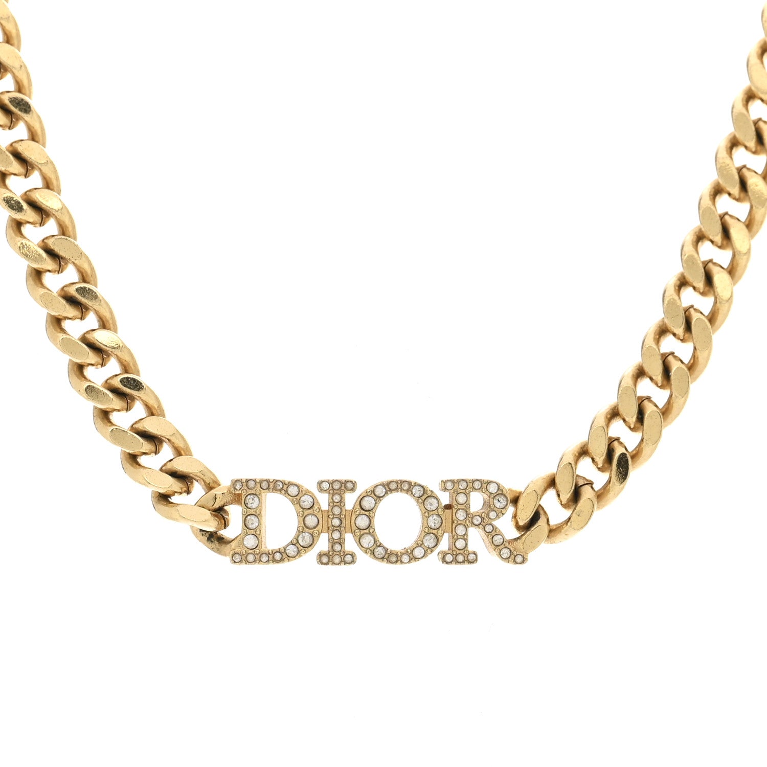 Christian Dior Metal Crystal Dio(r)evolution Choker Gold 1 of 5