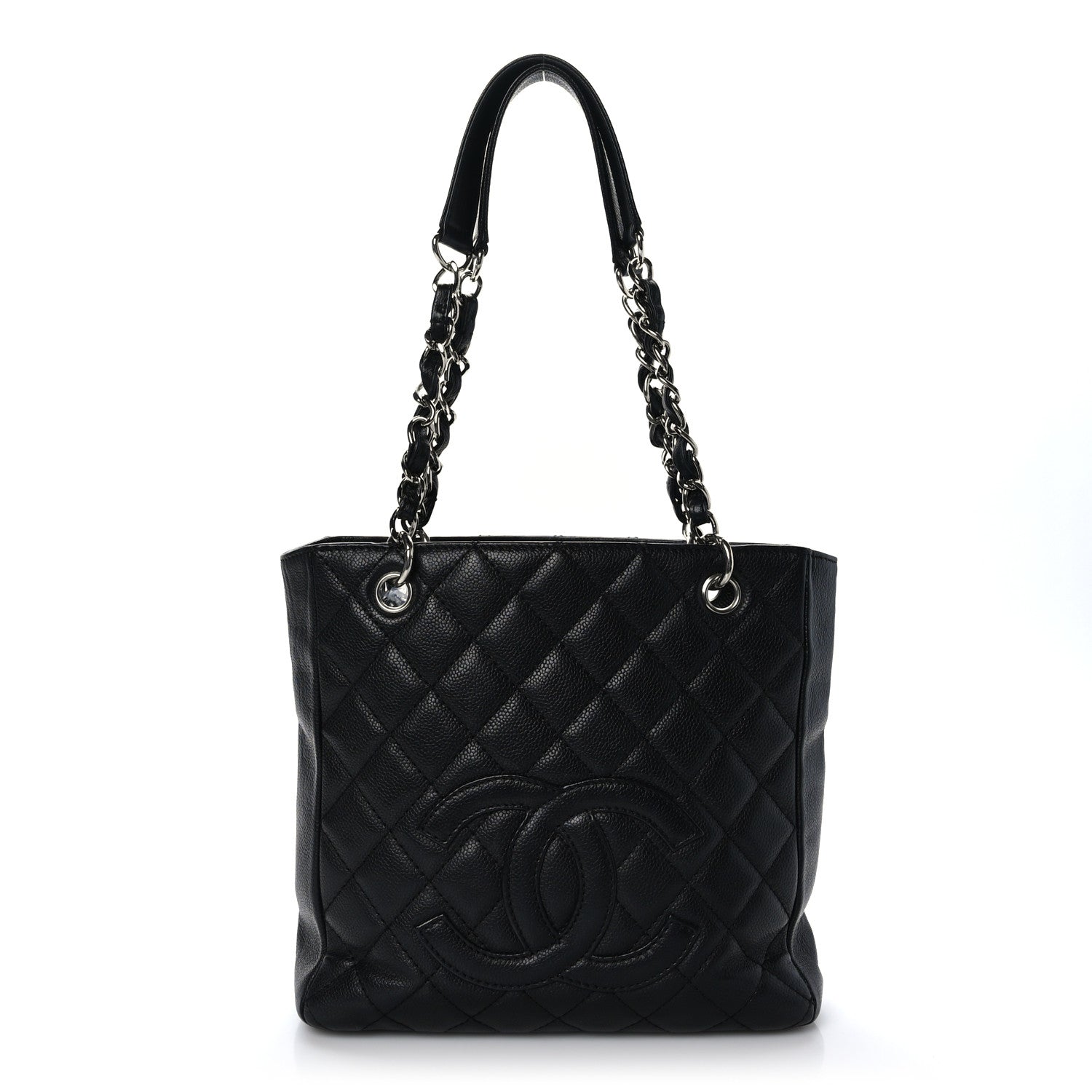 Chanel Caviar Quilted Petit Shopping Tote PST Black 1 of 9
