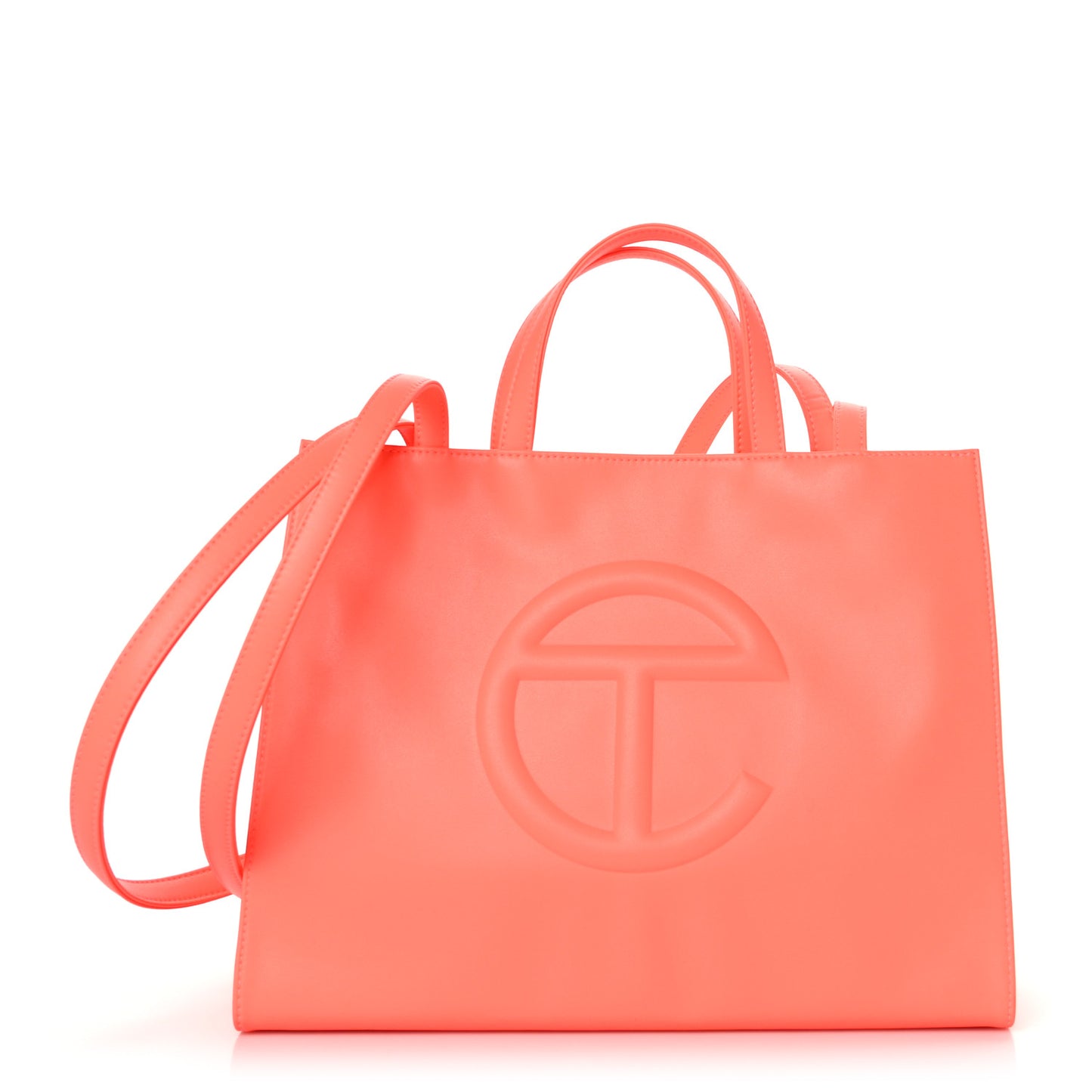 Vegan Leather Medium Shopping Bag Hazard