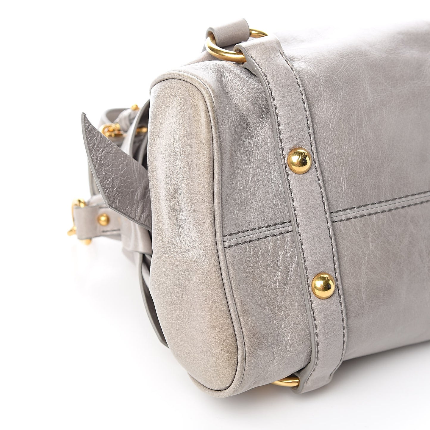 Vitello Lux Bow Bag Grey