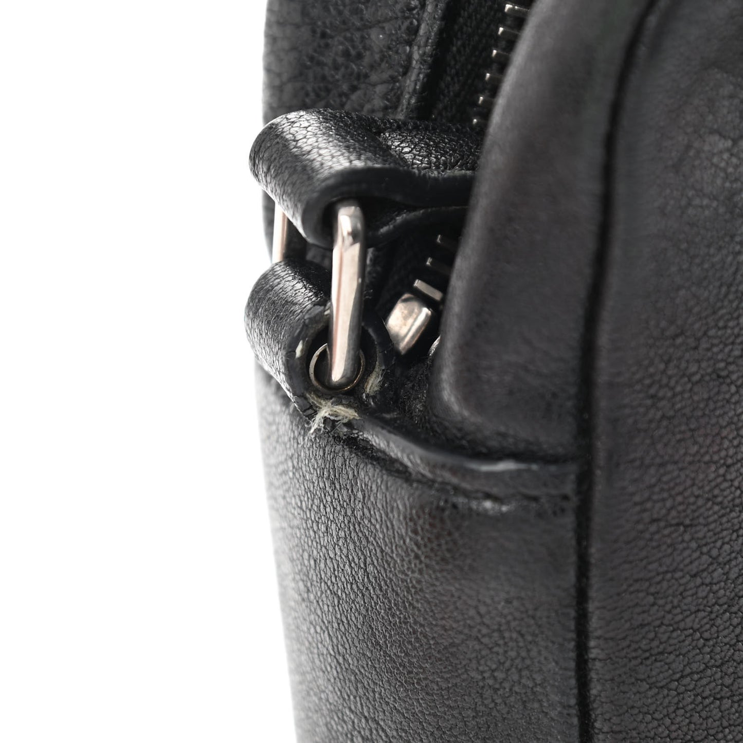 Lambskin Monogram Embossed Small Lou Camera Bag Black