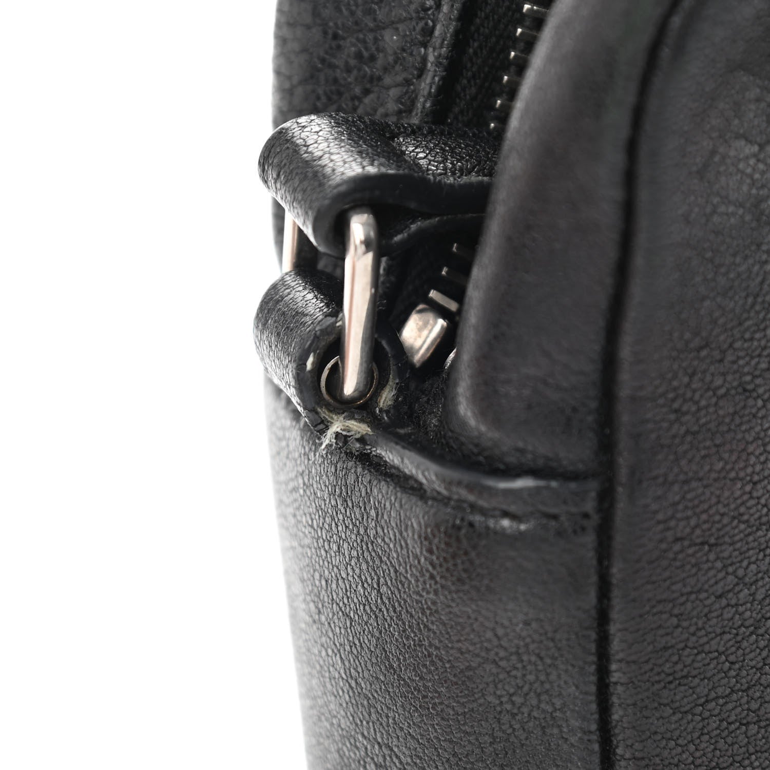 Saint Laurent Lambskin Monogram Embossed Small Lou Camera Bag Black 9 of 11