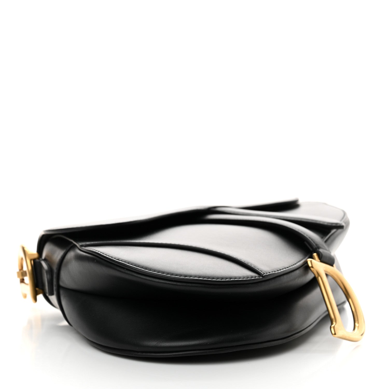 Christian Dior Calfskin Saddle Bag Black 4 of 14