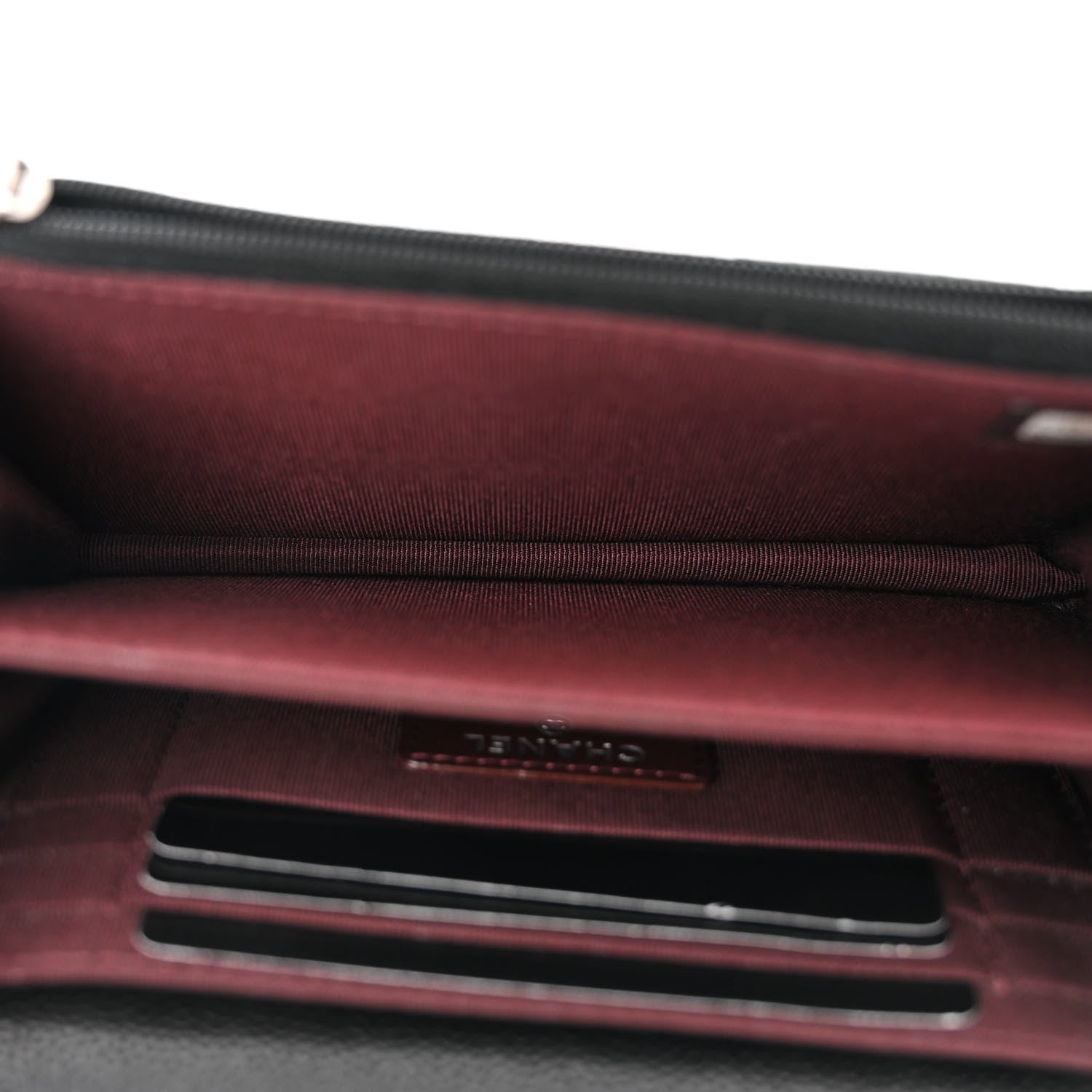 Chanel Caviar Quilted Mini Wallet On Chain WOC Black 5 of 11