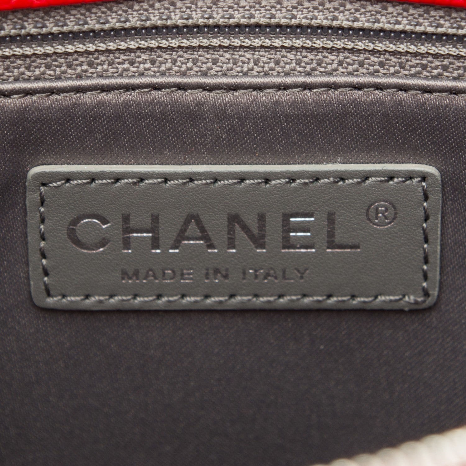 Chanel Caviar Quilted Grand Shopping Tote GST Red 6 of 7