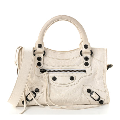 Balenciaga Agneau Arena Classic Hardware Le City Mini  White 1 of 12
