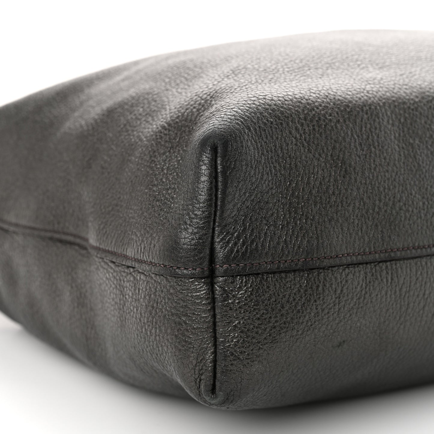 Vitello Daino Shopping Tote Piombo Mordore