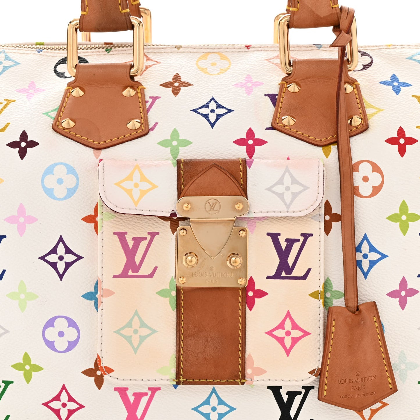 Monogram Multicolor Speedy 30 White