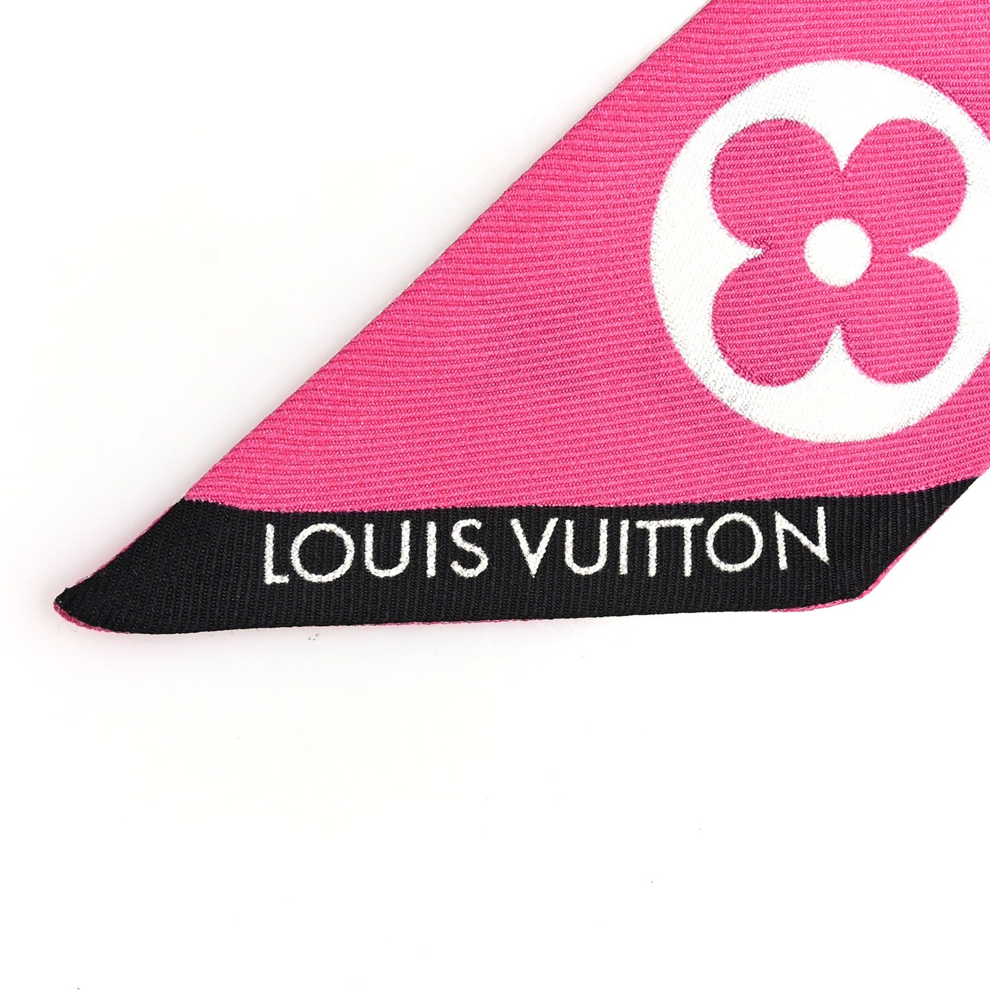 Silk Monogram Infinity BB Bandeau Pink Black