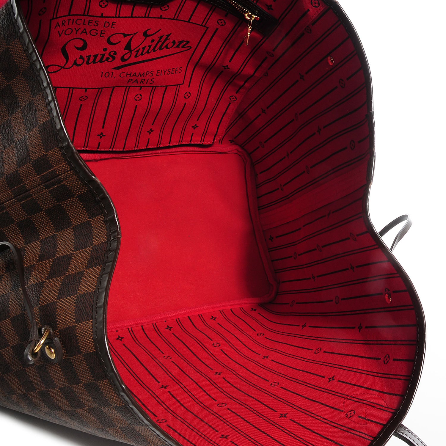 Louis Vuitton Damier Ebene Neverfull GM 5 of 8