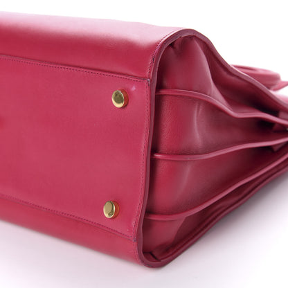 Saint Laurent Calfskin Small Sac De Jour Lipstick Fuchsia 7 of 14