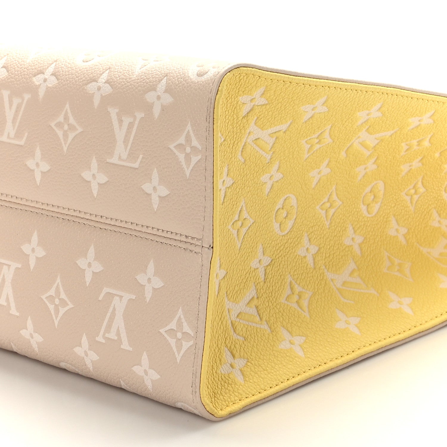 Louis Vuitton Empreinte Monogram Spring In The City Onthego MM Beige Pink Yellow 8 of 8