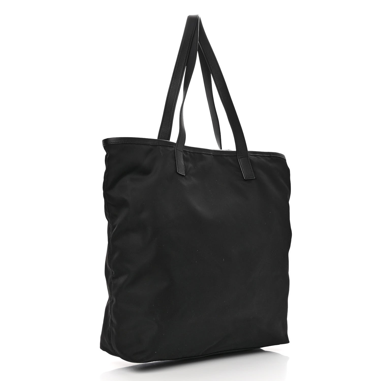 Prada Tessuto Nylon Shopping Tote Black 2 of 8
