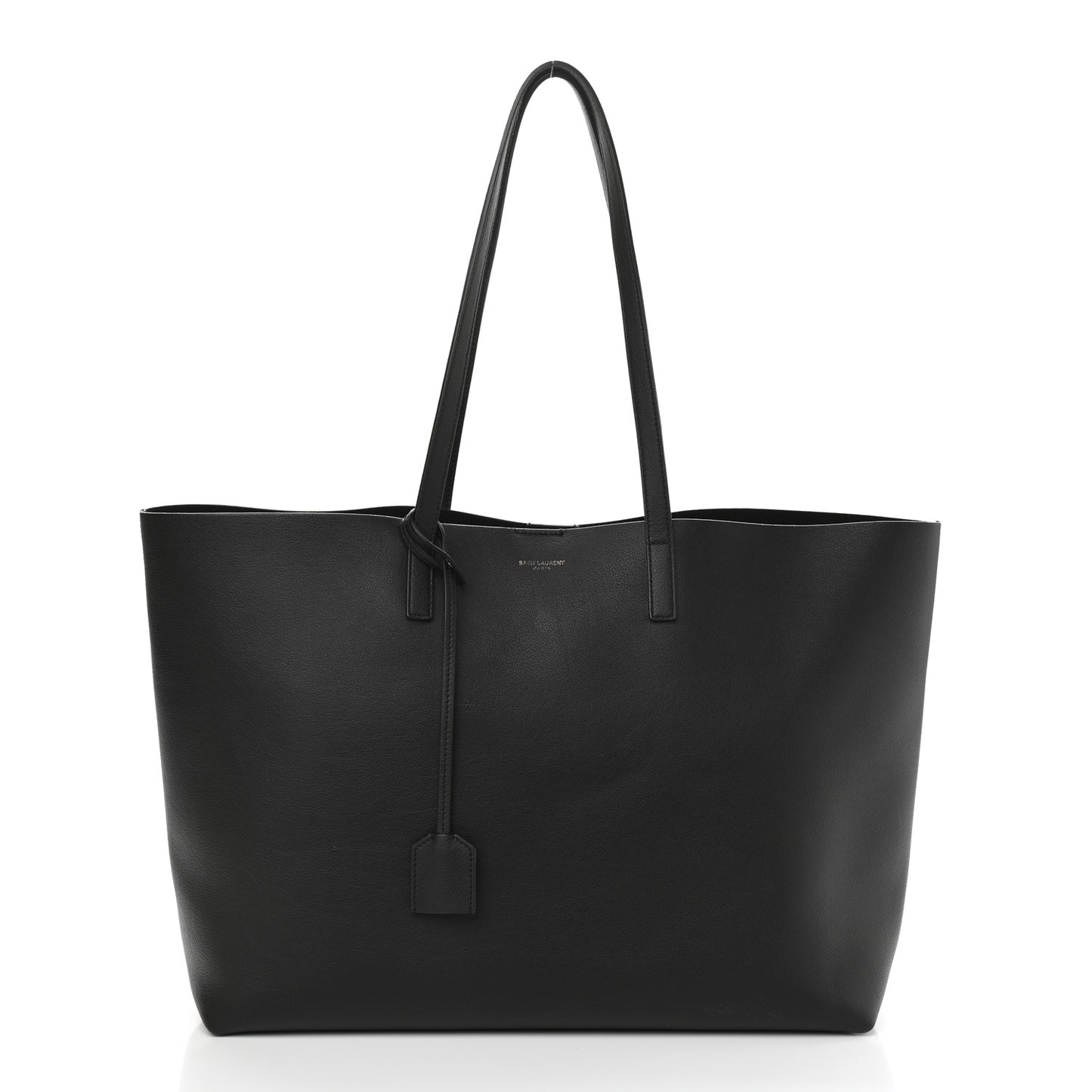 Calfskin Large Shopping Tote Black