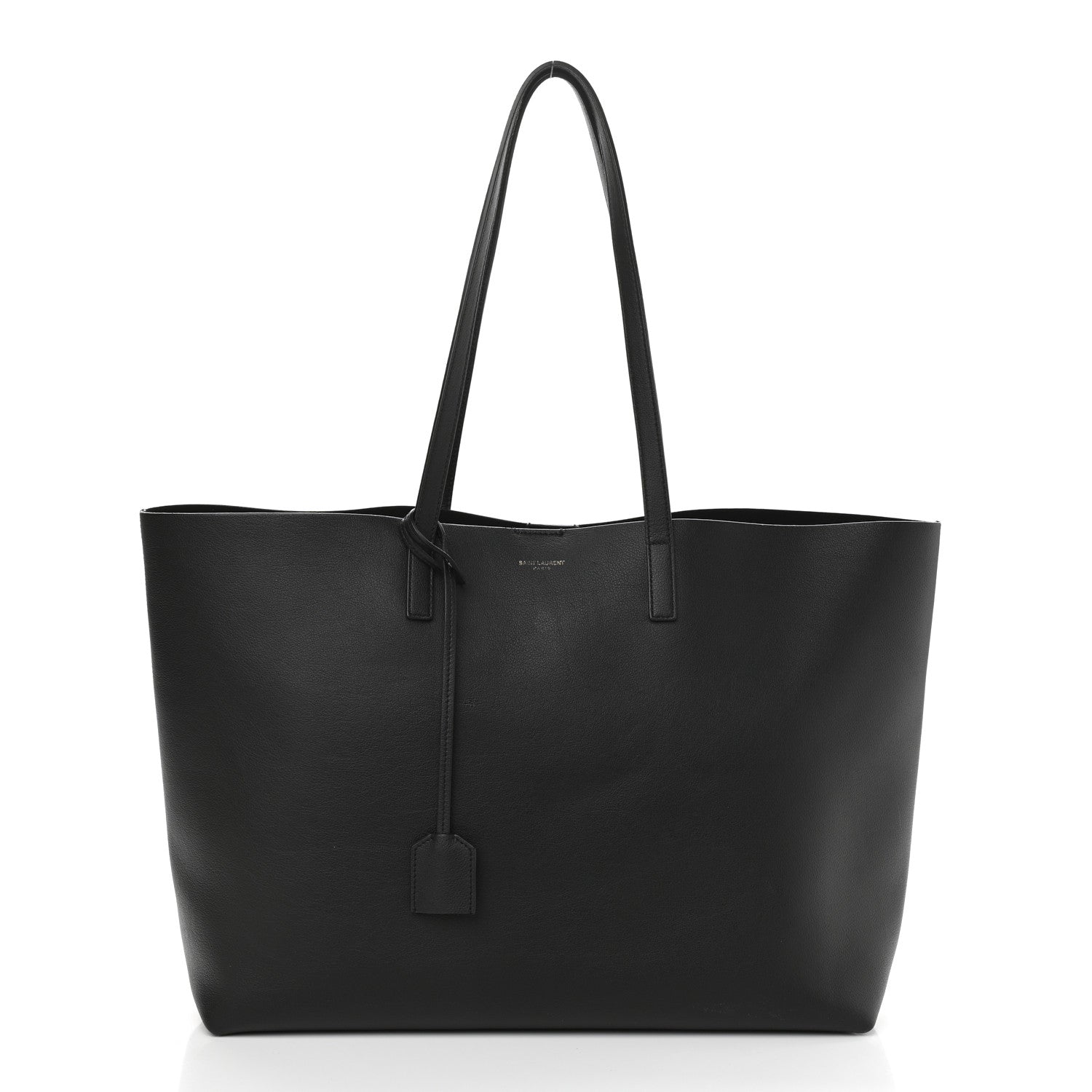 Saint Laurent Calfskin Large Shopping Tote Black 3 of 10